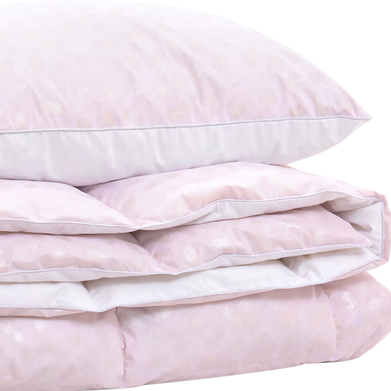 

Набор пуховый MirSon №1933 Bio-Pink Деми 90% пух одеяло 220х240 + подушка 50х70 упругая