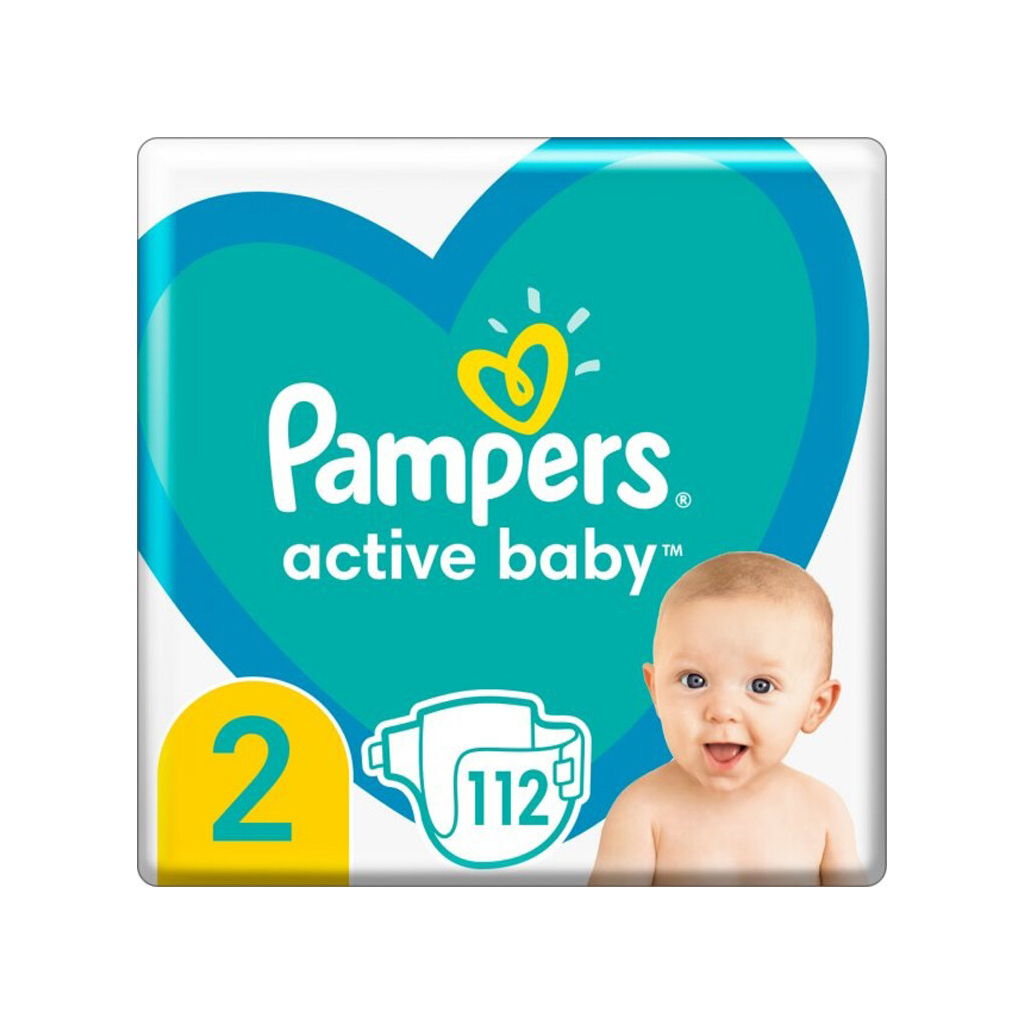

Подгузник Pampers Active Baby Размер 2 (4-8 кг), 112 шт (8006540045909)