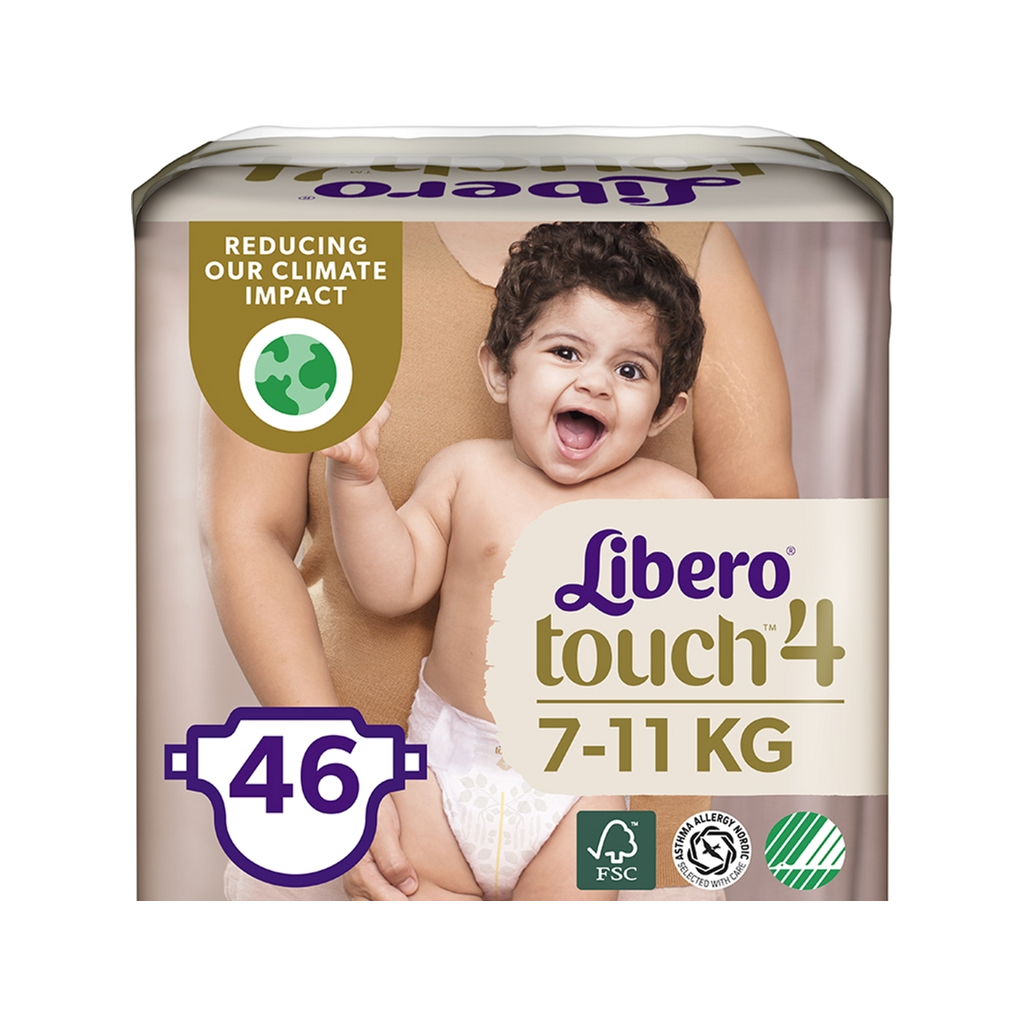 

Подгузник Libero Touch 4 7-11 кг 46 шт. (7322541070919)