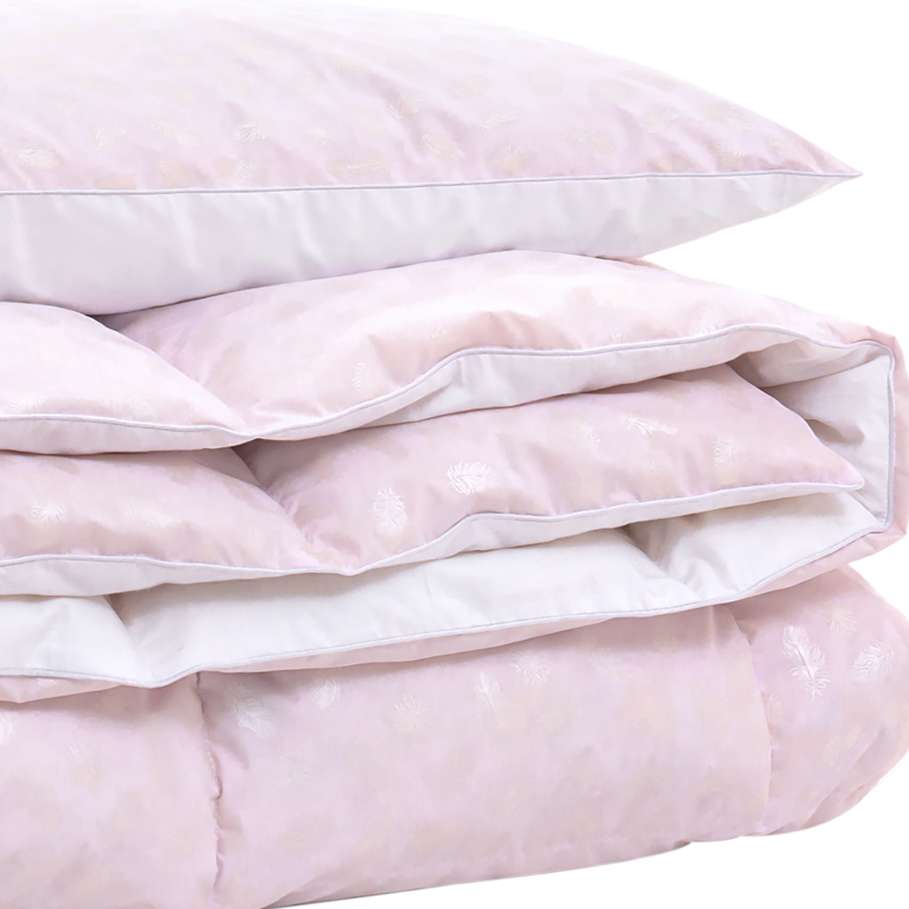 Акція на Набор пуховый MirSon №2112 Bio-Pink Зима 90% пух одеяло 155х215 + подушка 50х70 мягкая (2200003023312) від Rozetka UA
