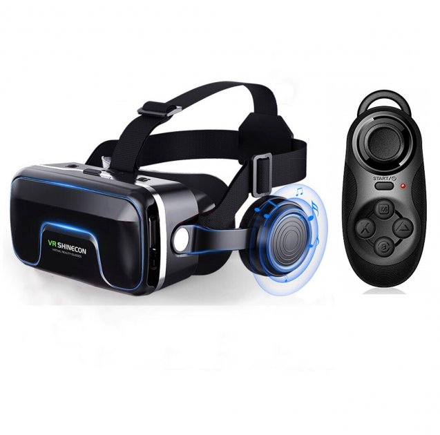 

Очки виртуальной реальности для смартфона VR Shinecon 10.0 + пульт Черные