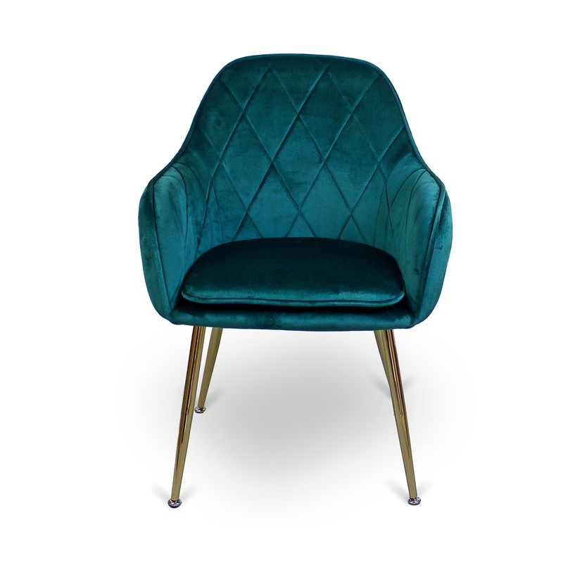 

Стул для дома, для столовой Glamour Just Sit P022 зелёный, велюровый, легкая сборка, современный стиль