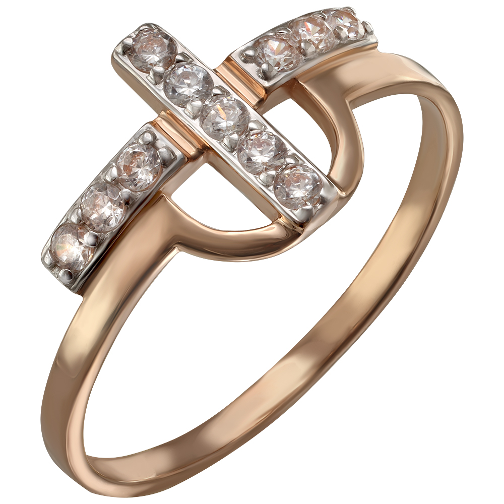 

Золотое кольцо с фианитами Tango Jewellery Company 380466 размер 17