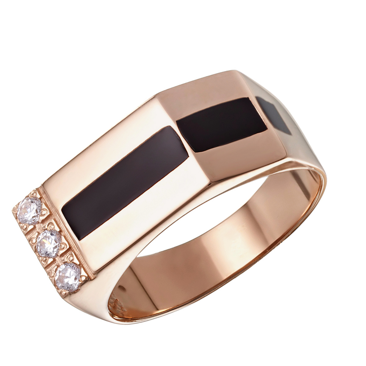 

Золотое кольцо с фианитами и эмалью Tango Jewellery Company 380091Е размер 20