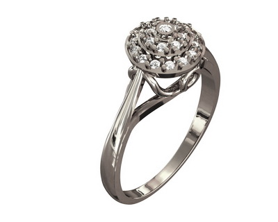 

Серебряное кольцо с фианитами Tango Jewellery Company 320920С размер 18
