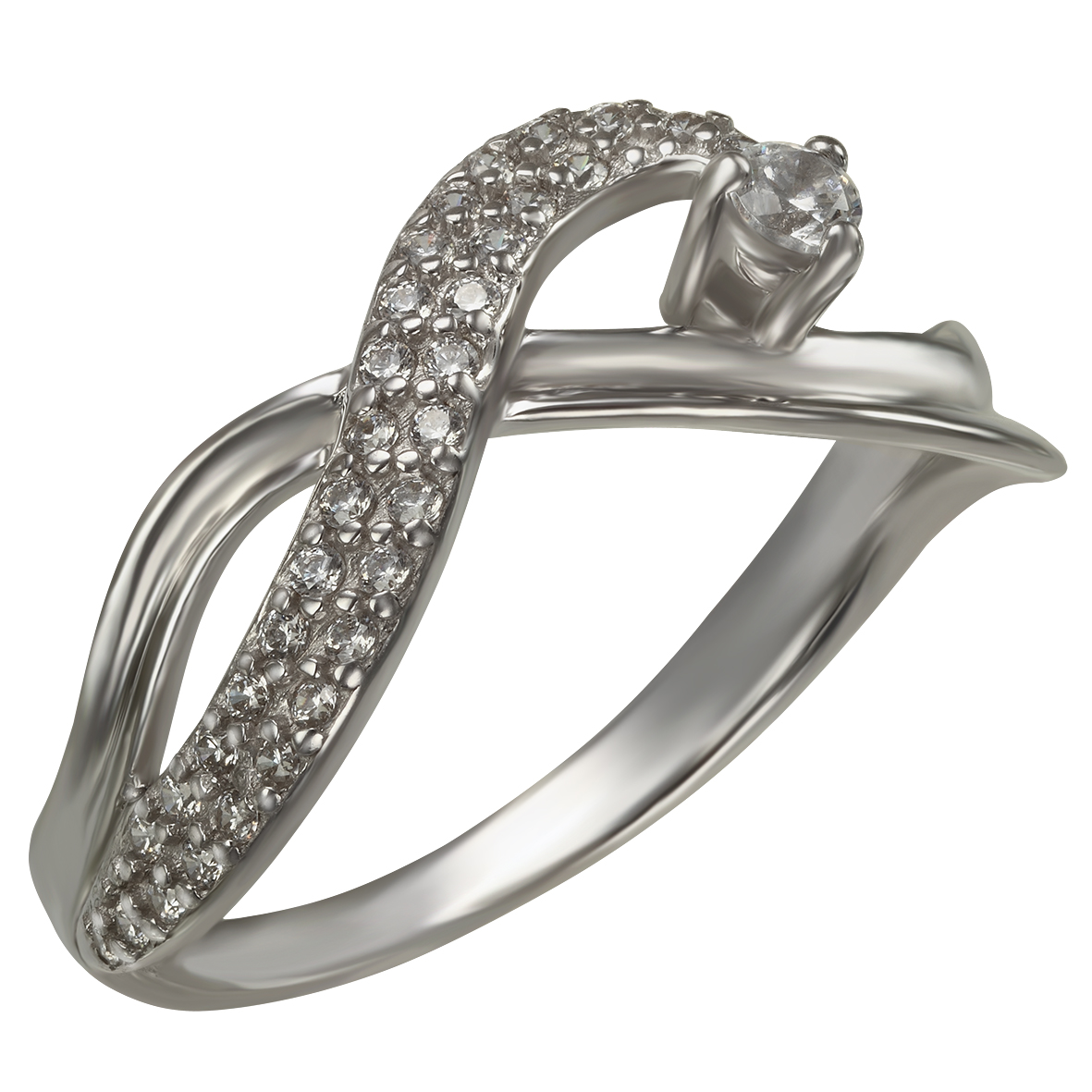 

Серебряное кольцо с фианитами Tango Jewellery Company 380125С размер 16.5