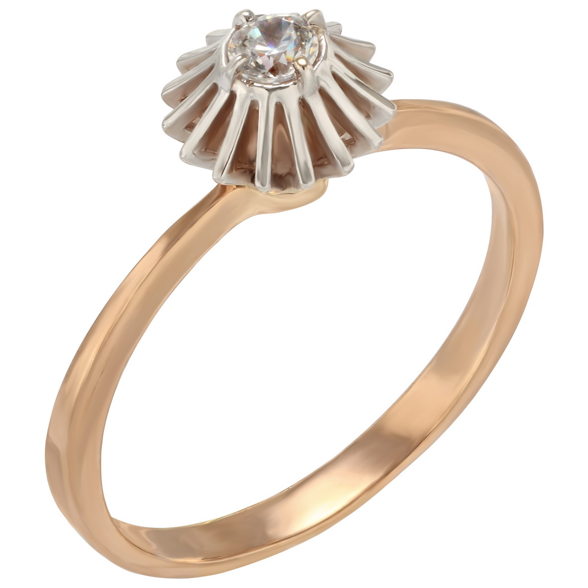 

Золотое кольцо с фианитом Tango Jewellery Company 330997 размер 18