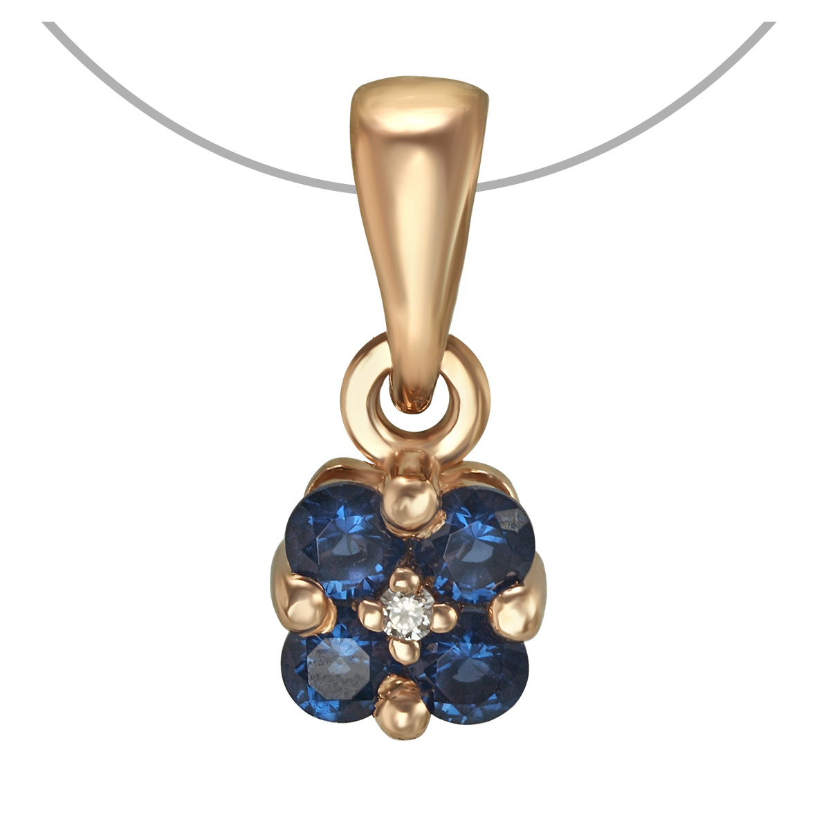 

Золотая подвеска с фианитами Tango Jewellery Company 150399