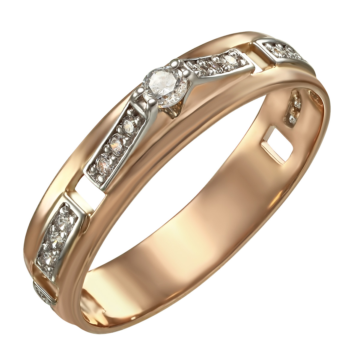 

Золотое кольцо с фианитами Tango Jewellery Company 350002 размер 18.5