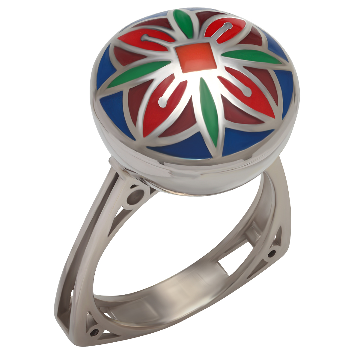 

Серебряное кольцо с эмалью Tango Jewellery Company 310274А размер 18