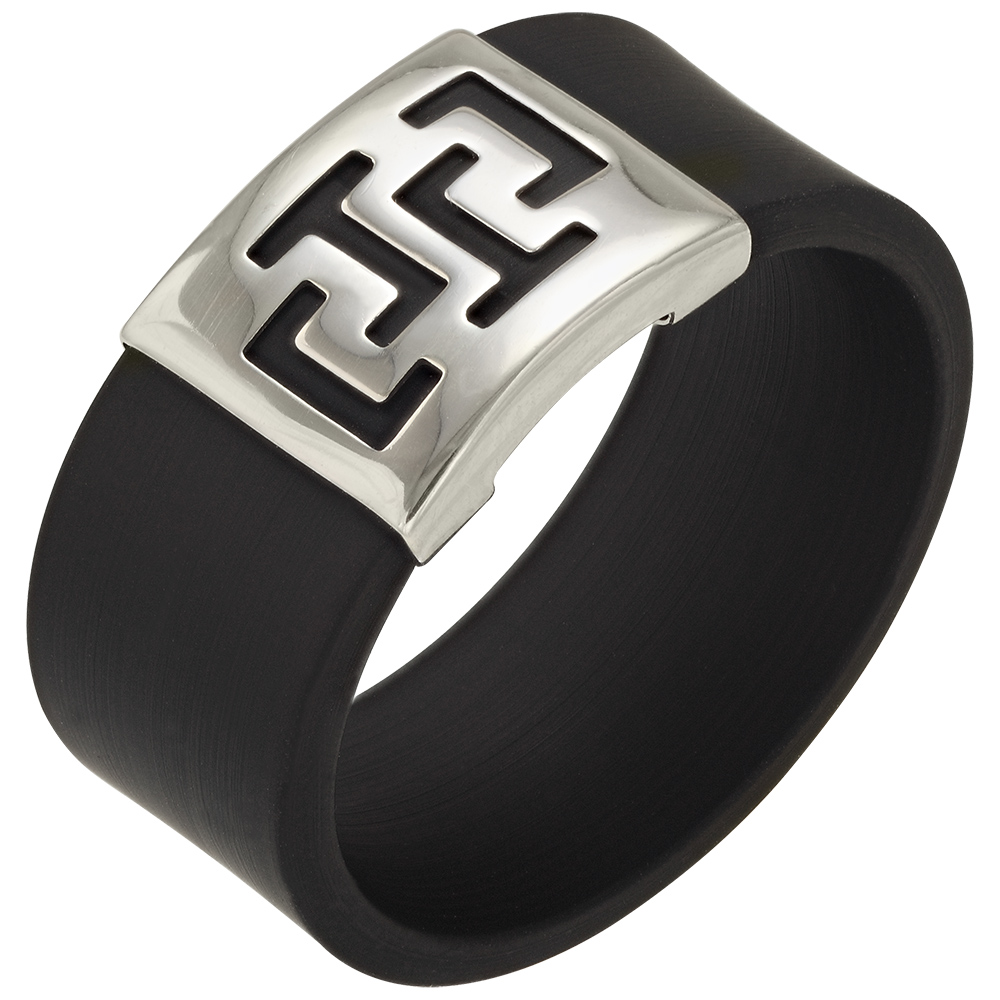 

Кольцо из серебра с каучуком Tango Jewellery Company 900626С размер 18.5