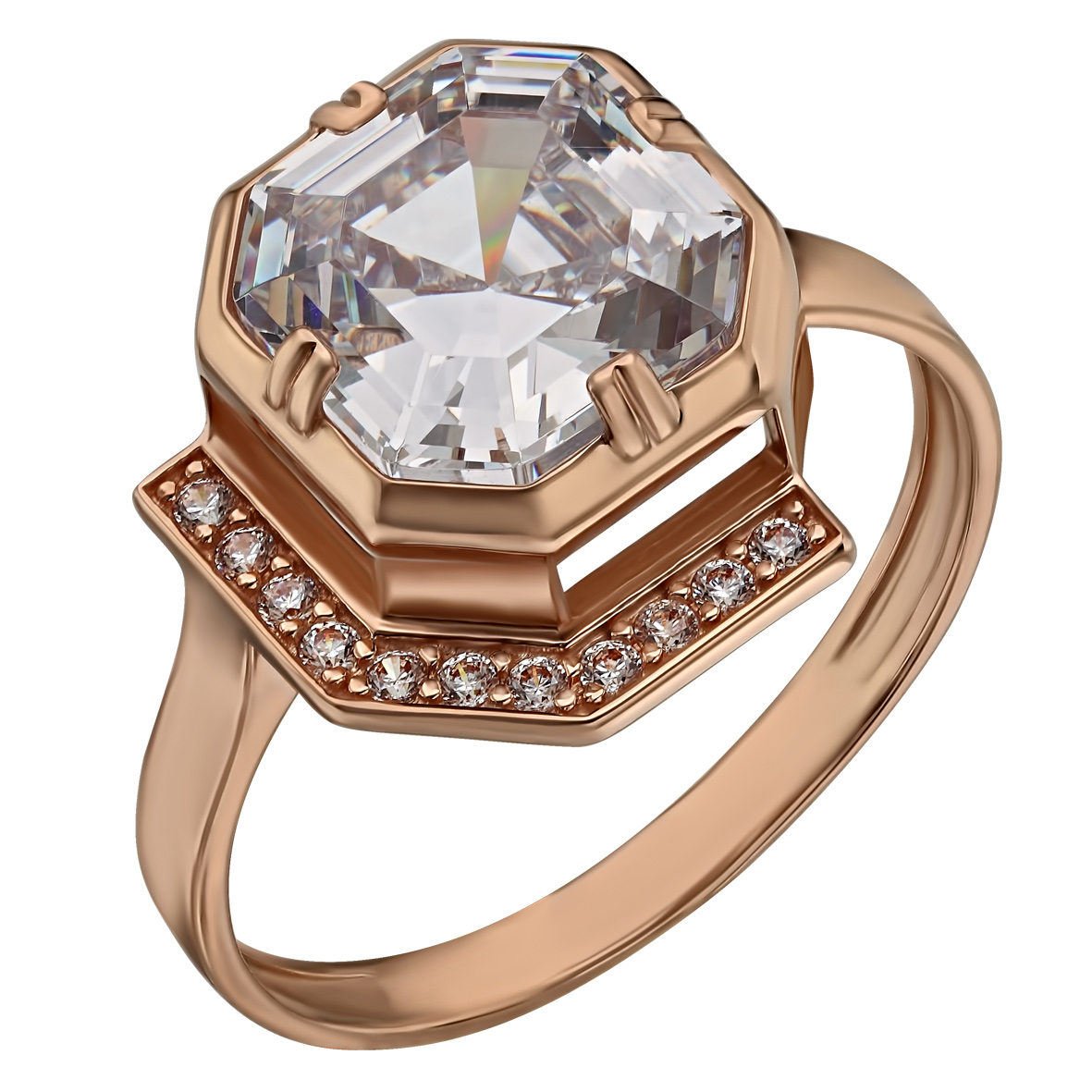 

Золотое кольцо с фианитами Tango Jewellery Company 380508 размер 17.5