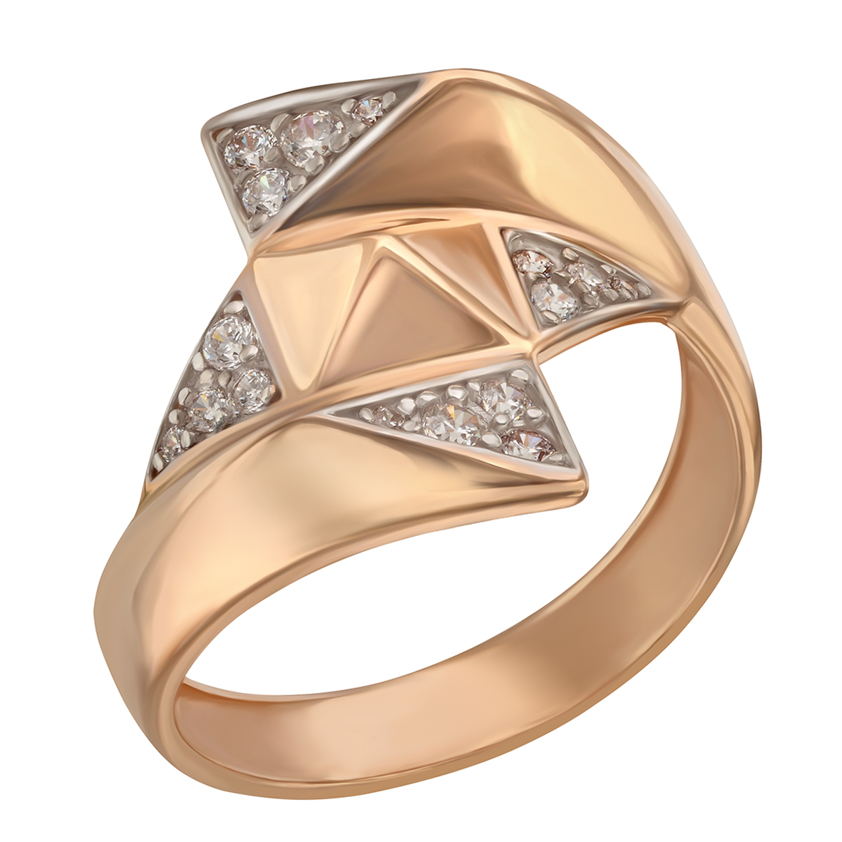 

Золотое кольцо с фианитами Tango Jewellery Company 380521 размер 17.5