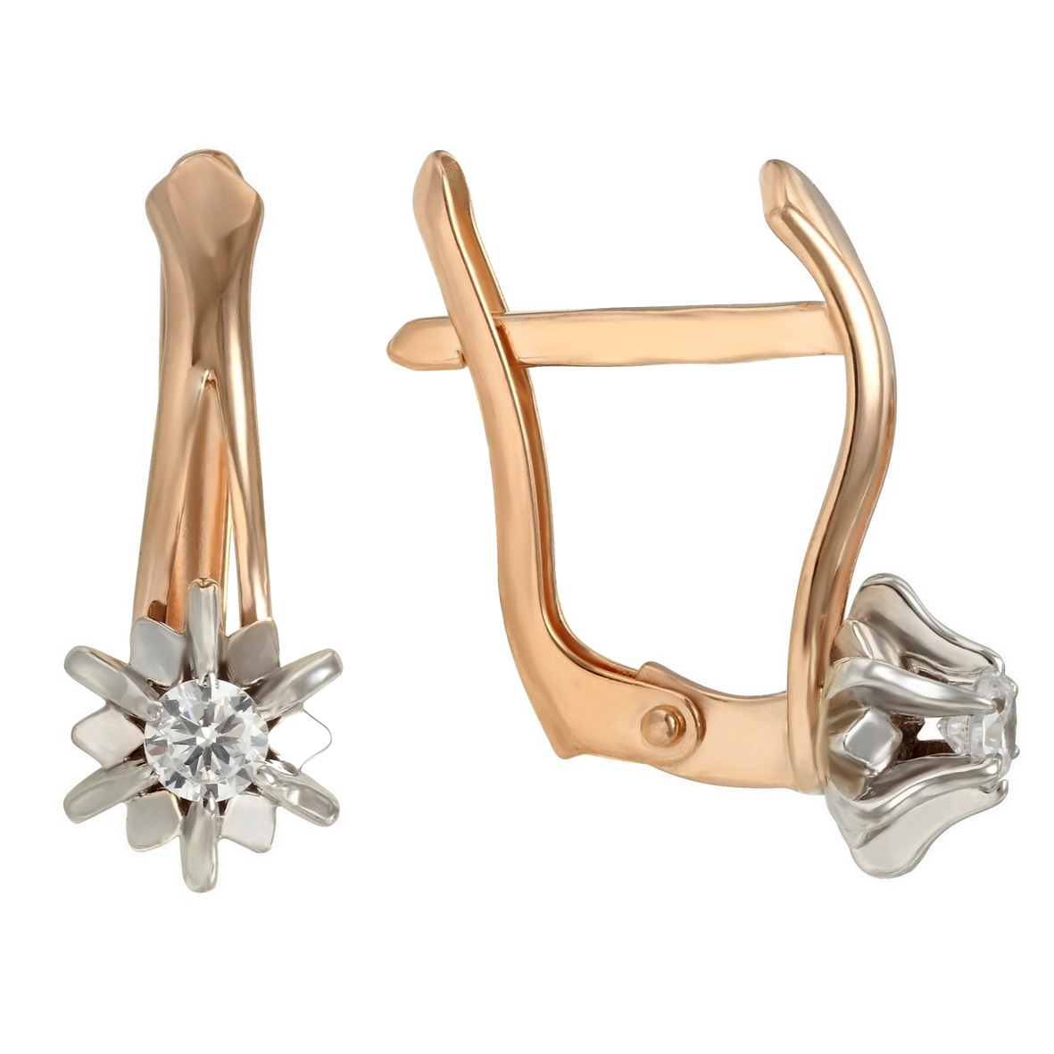 

Золотые серьги с фианитами Tango Jewellery Company 430853