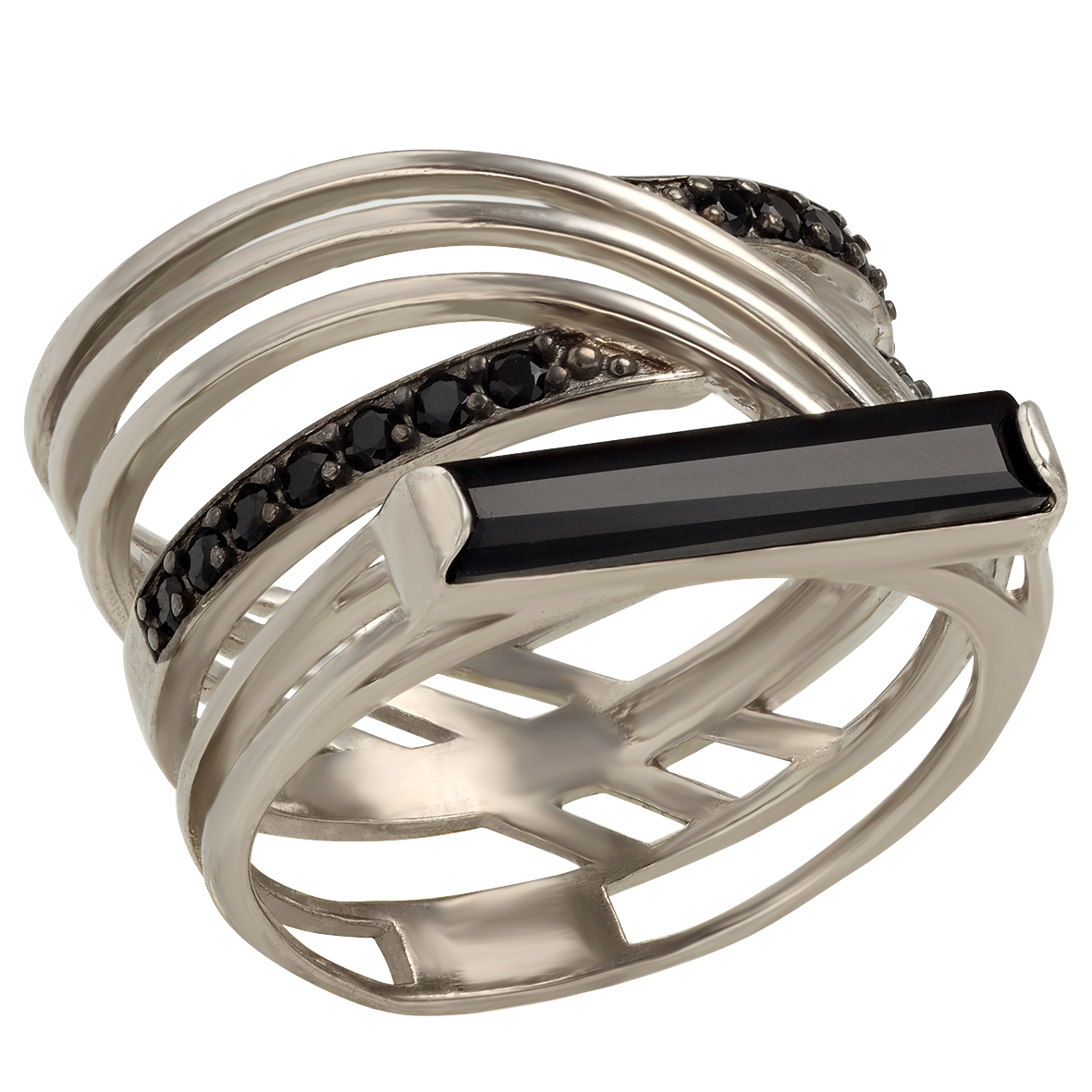 

Серебряное кольцо с агатом и фианитами Tango Jewellery Company 369553С размер 19.5
