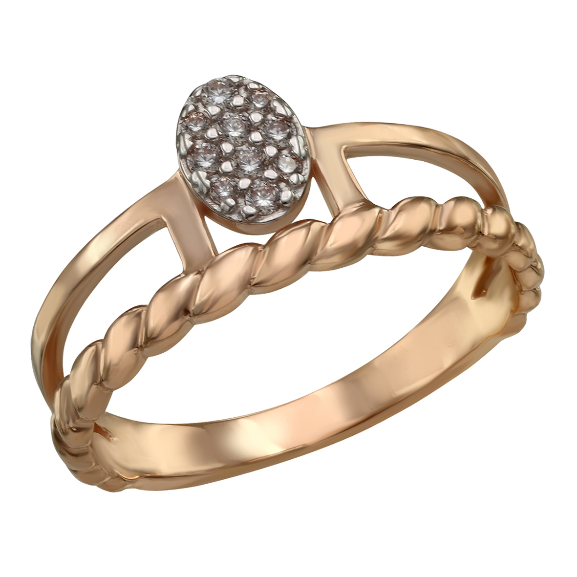 

Золотое кольцо с фианитами Tango Jewellery Company 380419 размер 16.5