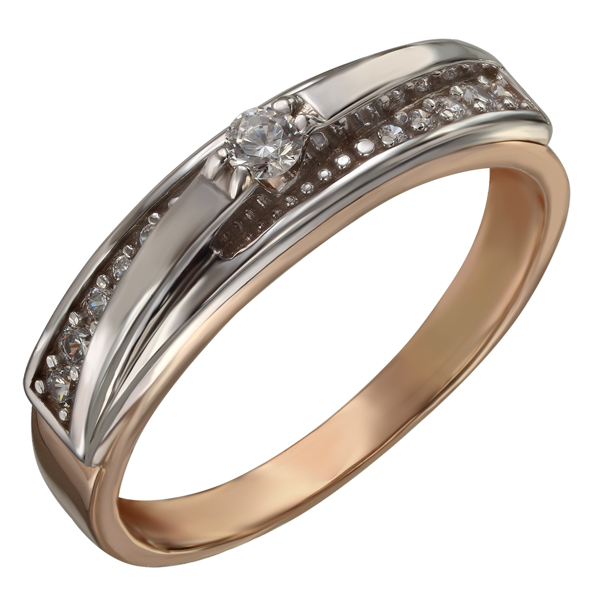 

Золотое кольцо "Свидание любви" с фианитами Tango Jewellery Company 350040 размер 18.5