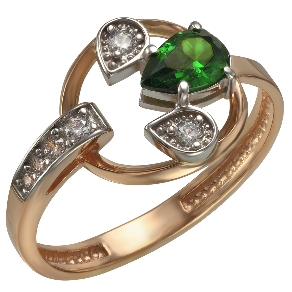 

Золотое кольцо с фианитами Tango Jewellery Company 350007 размер 17