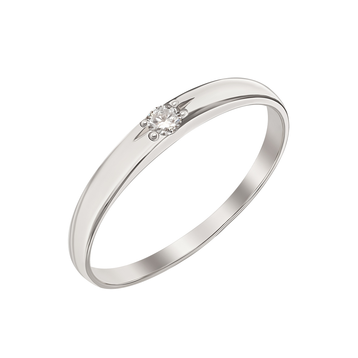 

Кольцо в белом золоте с бриллиантом Tango Jewellery Company 740365В размер 16
