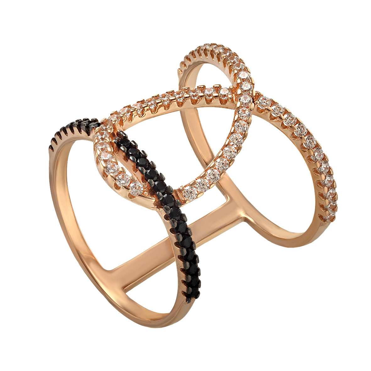 

Золотое кольцо с фианитами Tango Jewellery Company 380351 размер 17