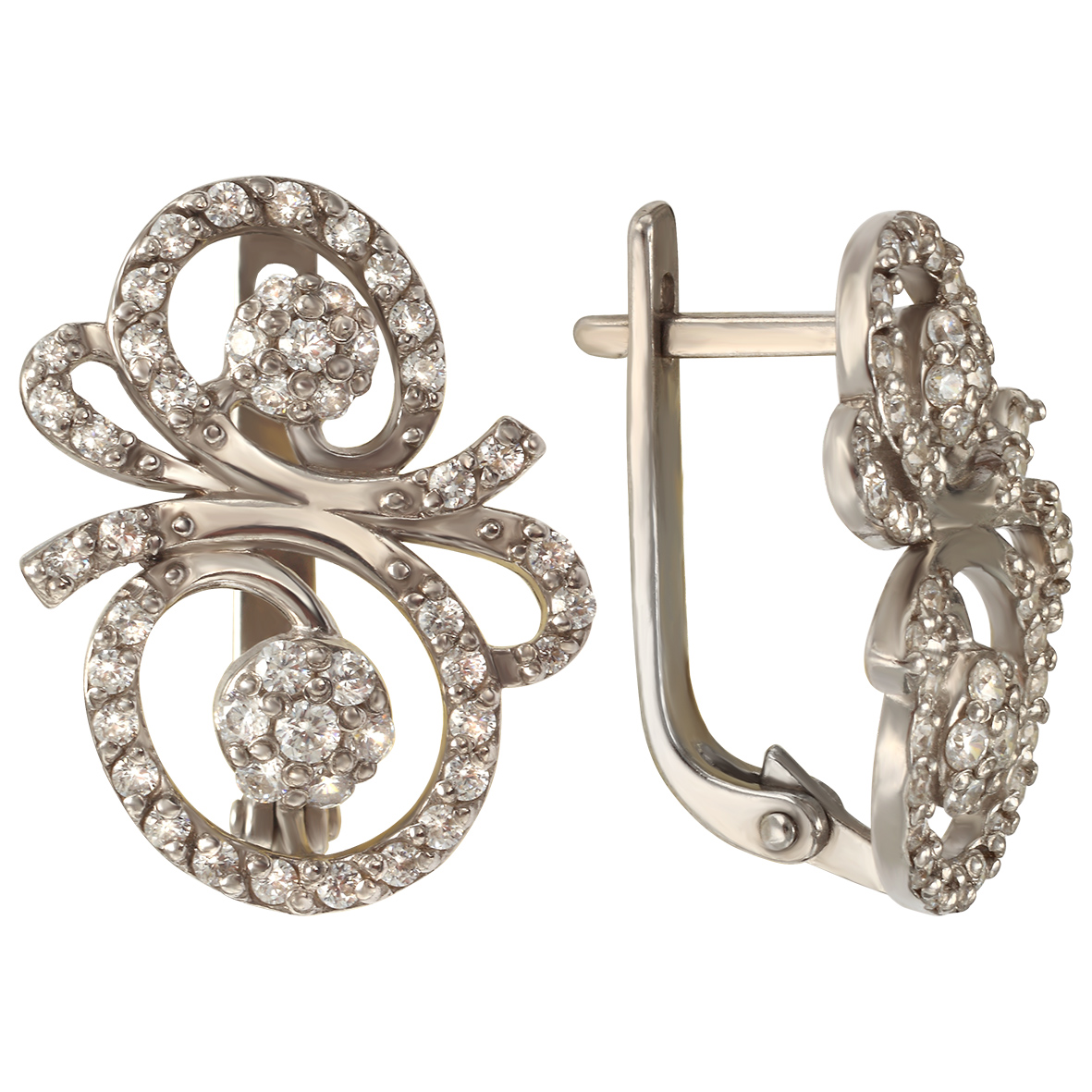 

Серебряные серьги с фианитами Tango Jewellery Company 420910С