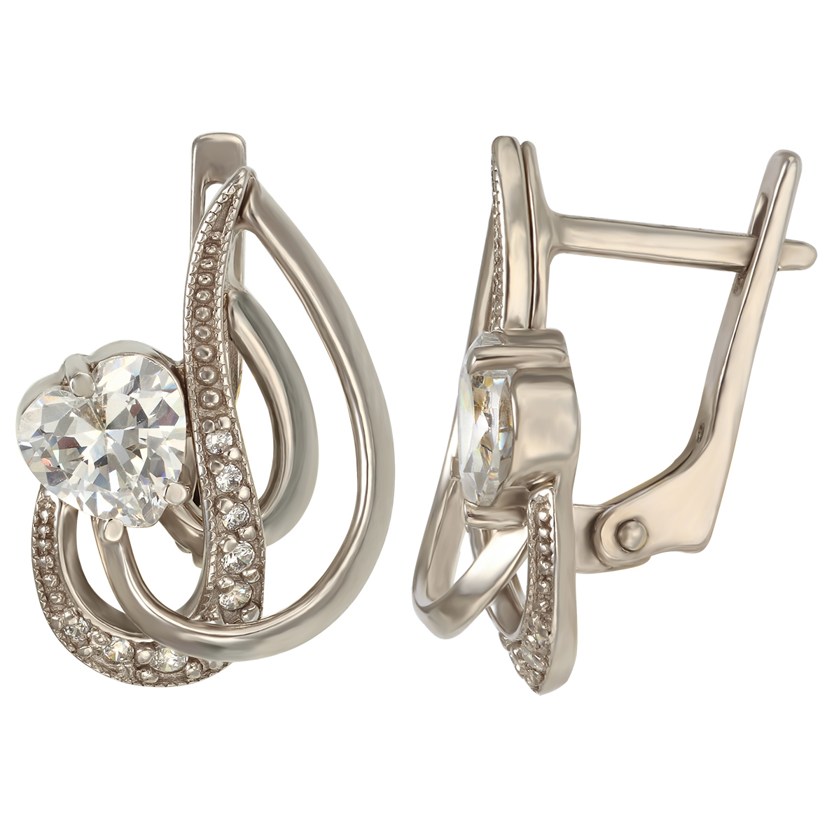 

Серебряные серьги с фианитами Tango Jewellery Company 430766С