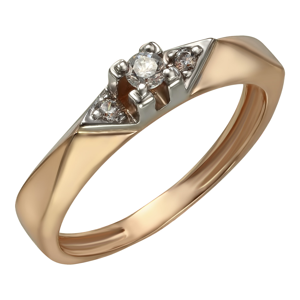 

Золотое кольцо с фианитами Tango Jewellery Company 350001 размер 16.5