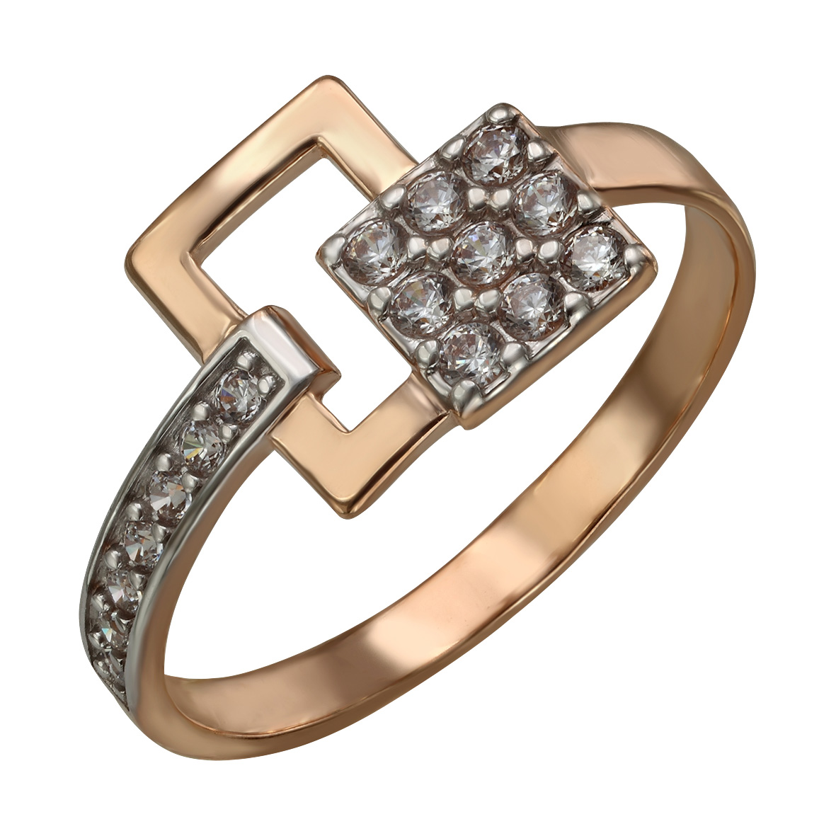 

Золотое кольцо с фианитами Tango Jewellery Company 380437 размер 18.5