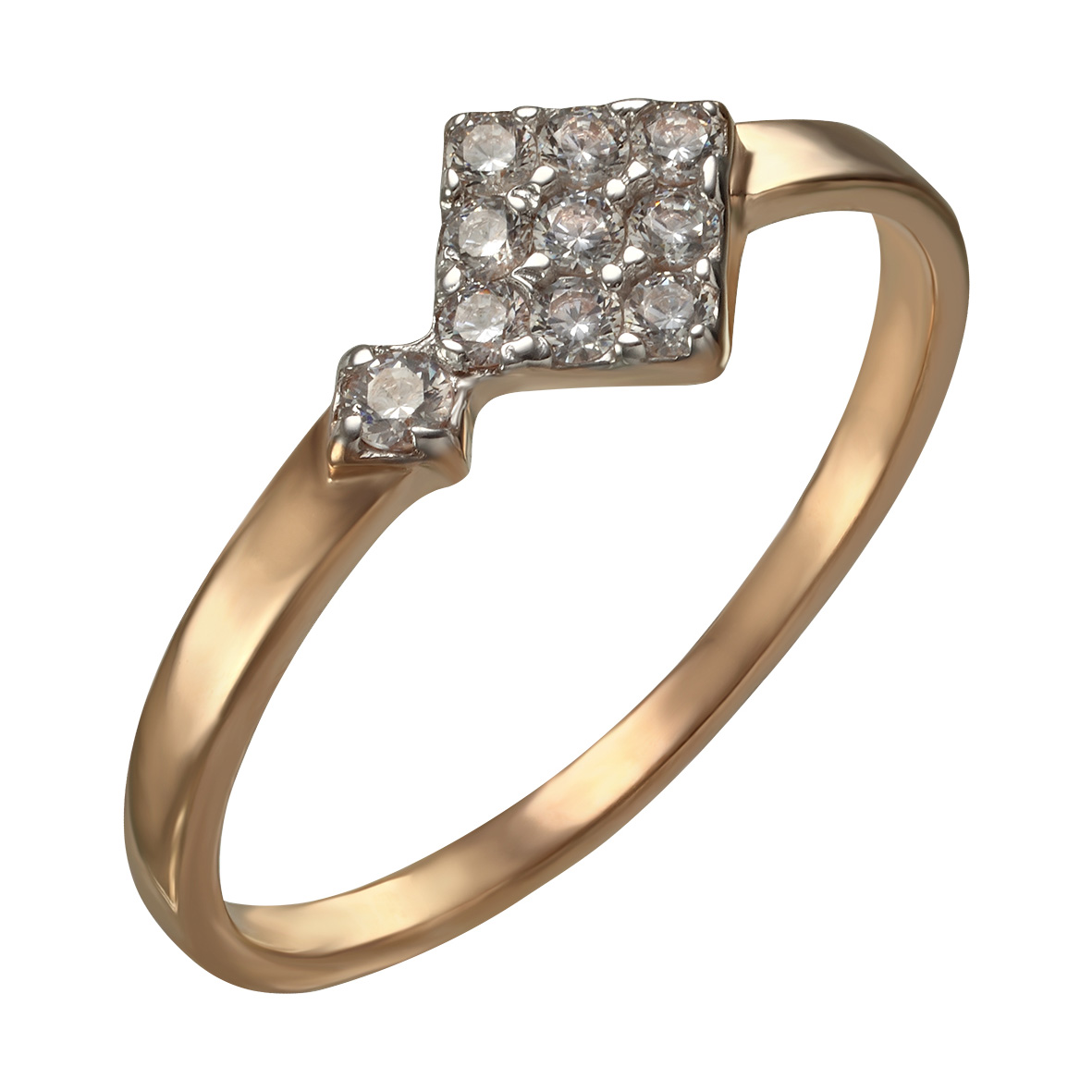 

Золотое кольцо с фианитами Tango Jewellery Company 380404 размер 17