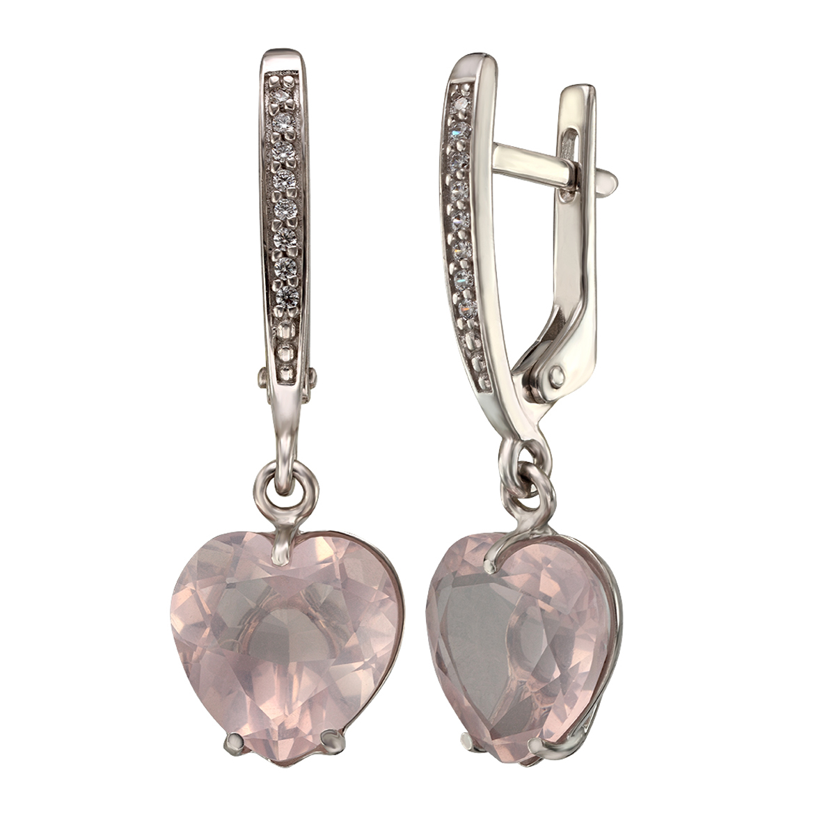 

Серебряные серьги с кварцем и фианитами Tango Jewellery Company 458362С
