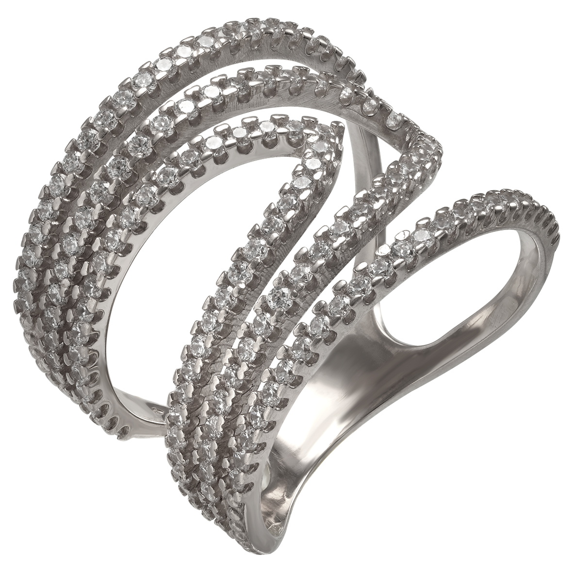 

Серебряное кольцо с фианитами Tango Jewellery Company 380357С размер 18.5