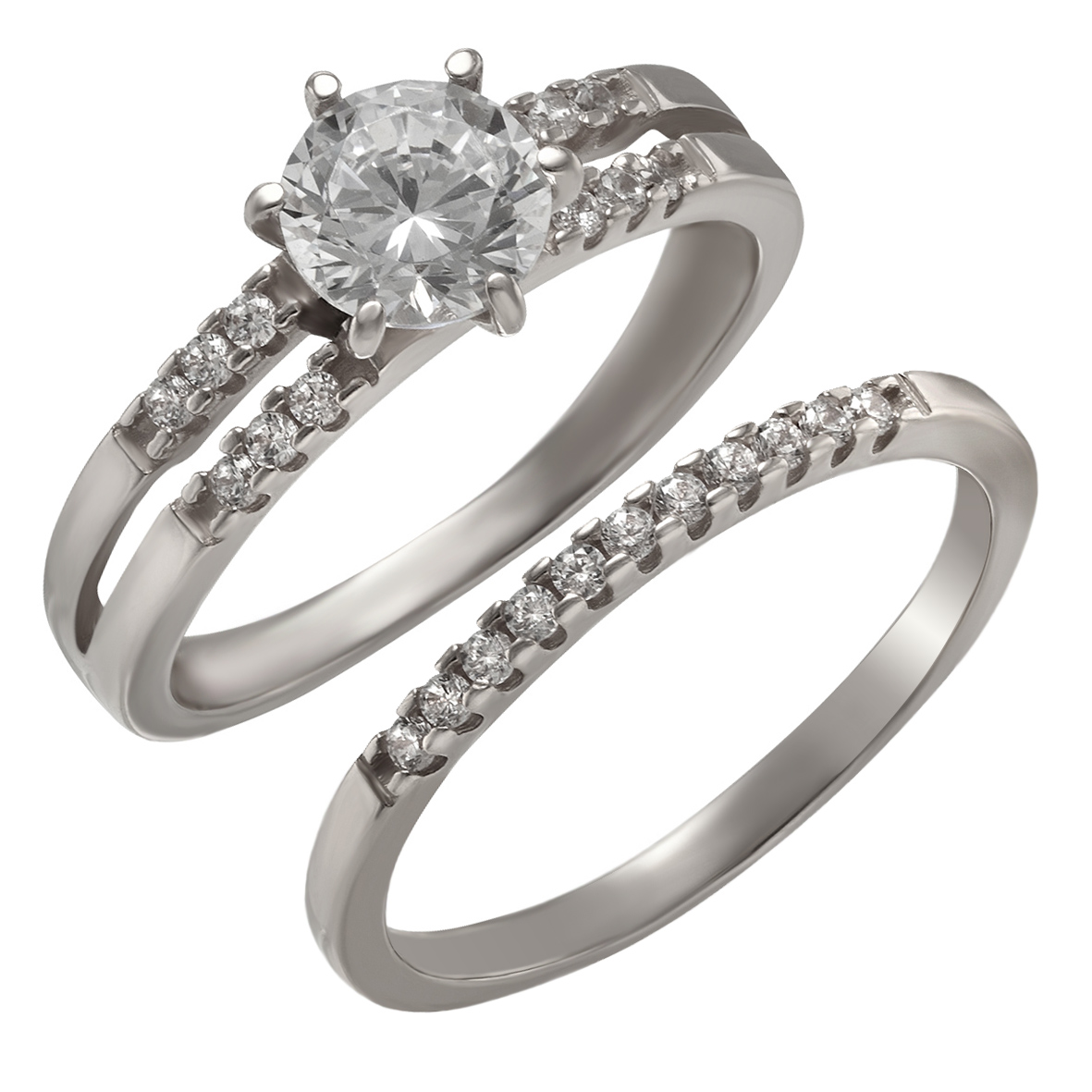 

Серебряное кольцо с фианитами Tango Jewellery Company 380358С размер 17