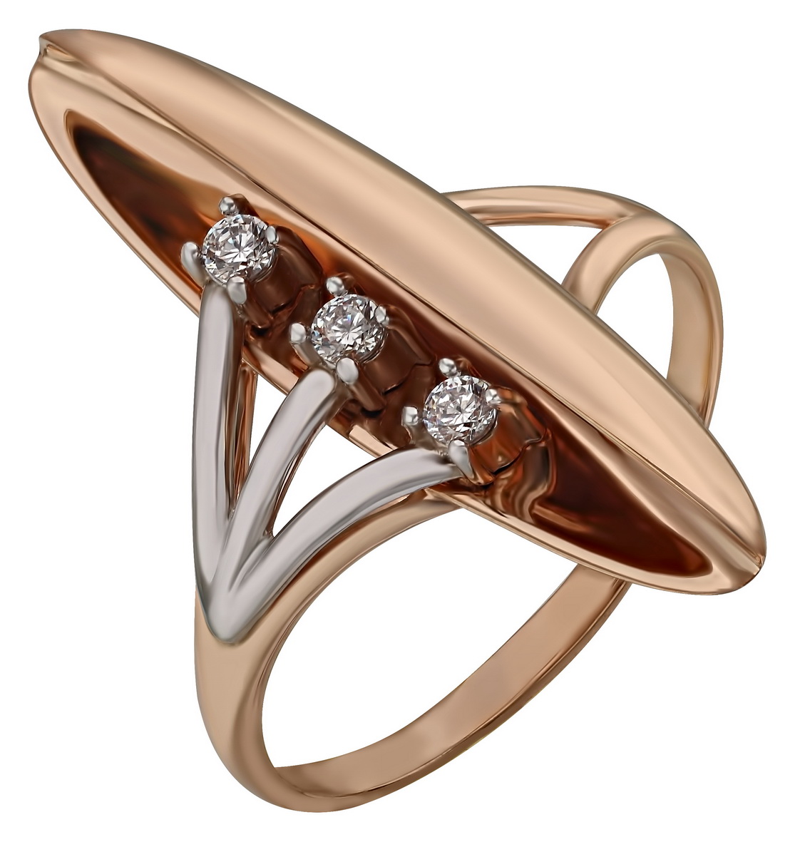 

Золотое кольцо с фианитами Tango Jewellery Company 350074 размер 18.5