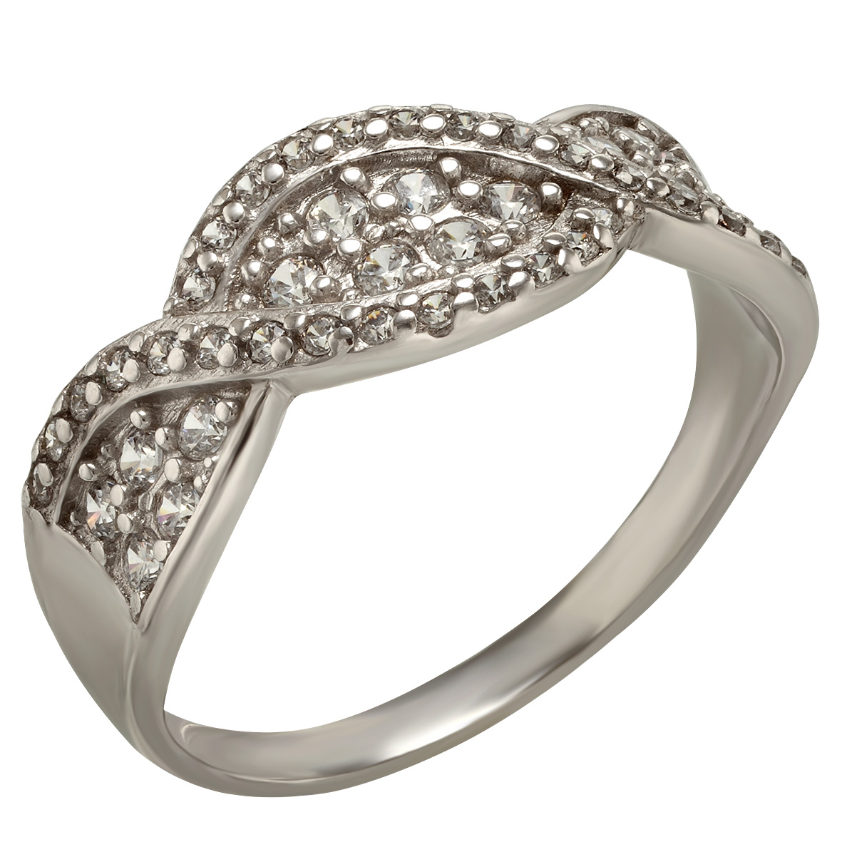 

Серебряное кольцо с фианитами Tango Jewellery Company 380066С размер 17.5