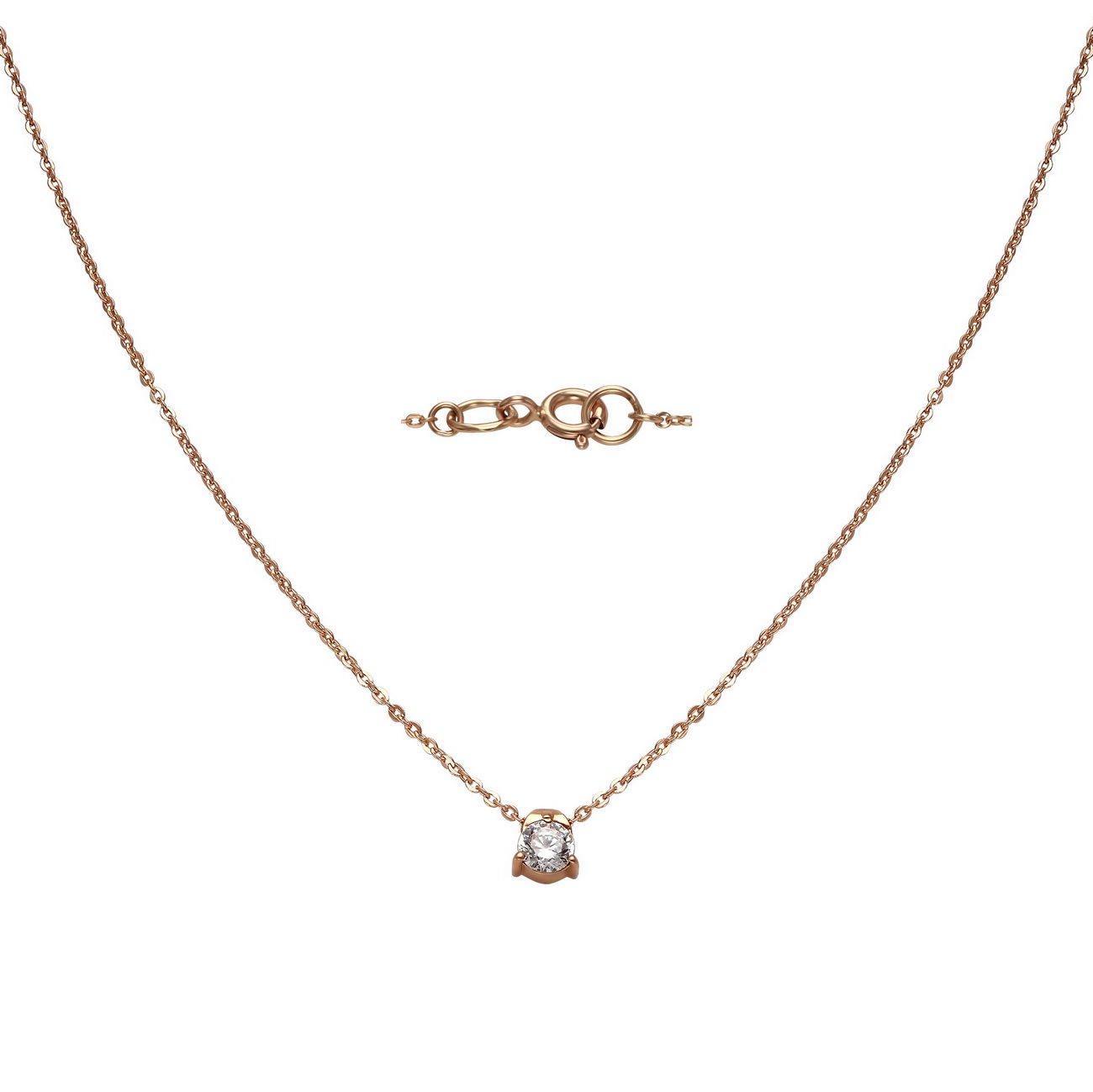 

Золотое колье "Де Колье" с фианитом Tango Jewellery Company 860314 размер 500