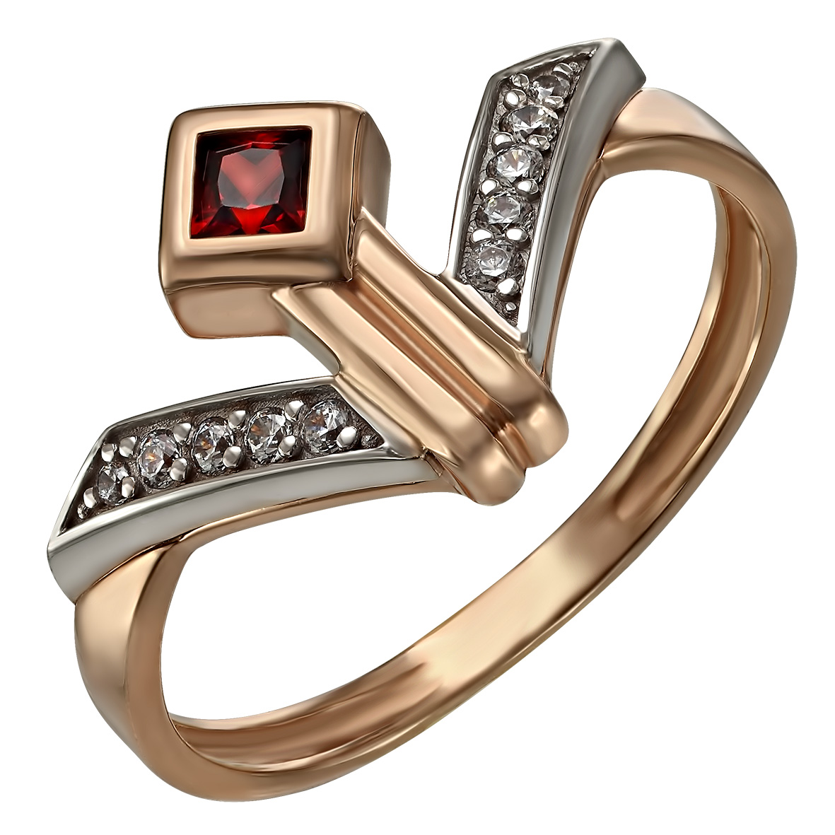 

Золотое кольцо с фианитами Tango Jewellery Company 350042 размер 19