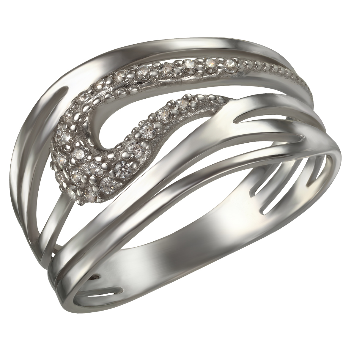 

Серебряное кольцо с фианитами Tango Jewellery Company 380219С размер 16.5