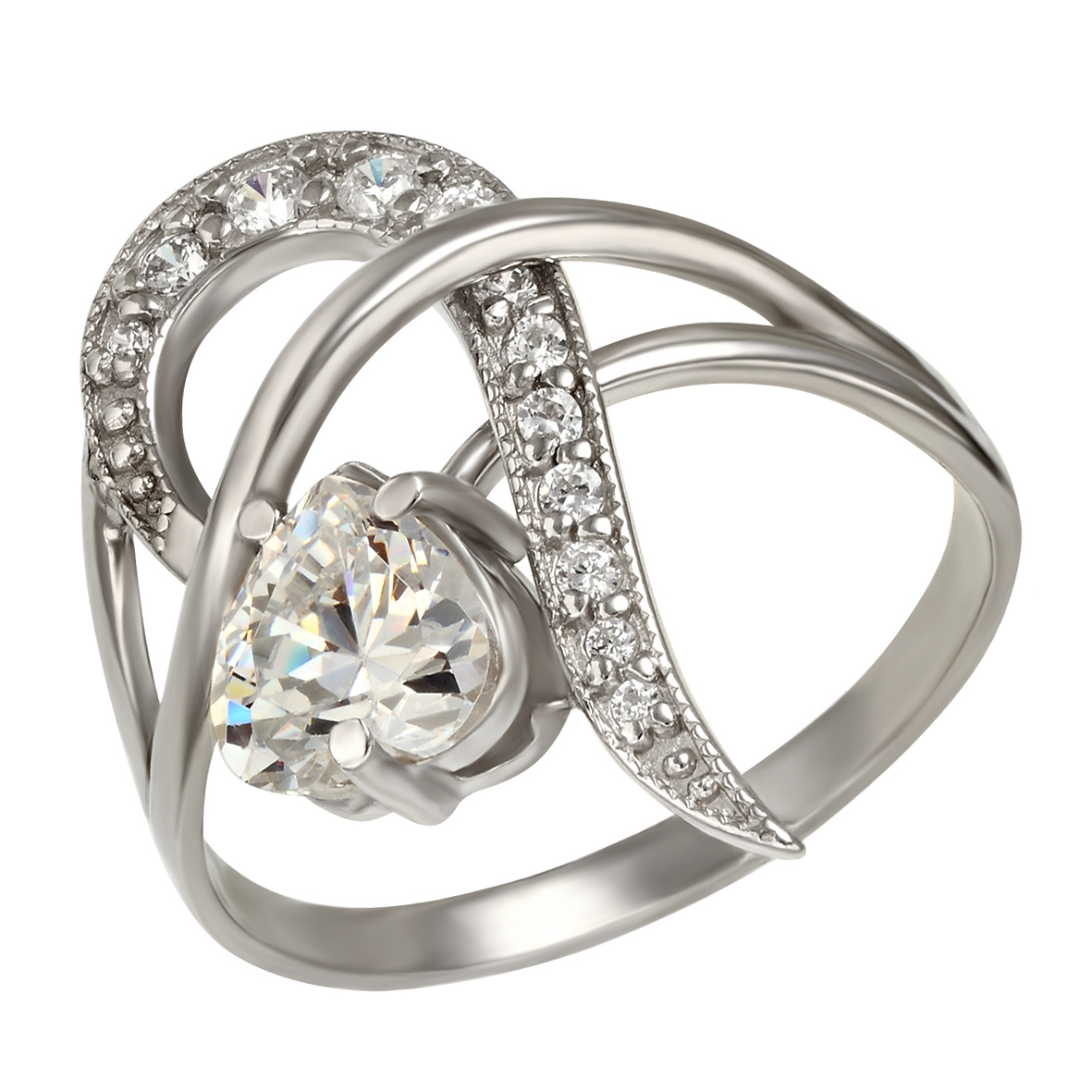 

Серебряное кольцо с фианитами Tango Jewellery Company 330886С размер 17.5