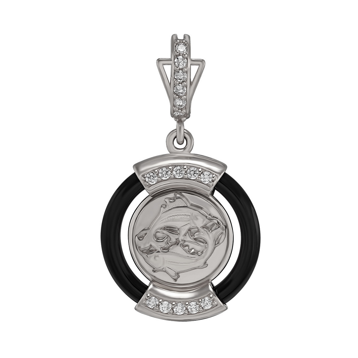 

Серебряная подвеска "Рыбы" с агатом и фианитами Tango Jewellery Company 199120С