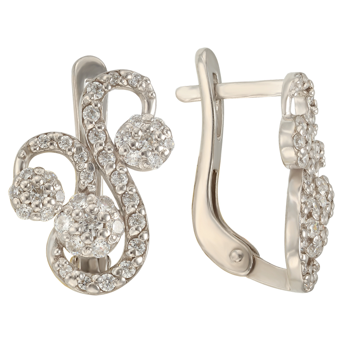 

Серебряные серьги с фианитами Tango Jewellery Company 420909С