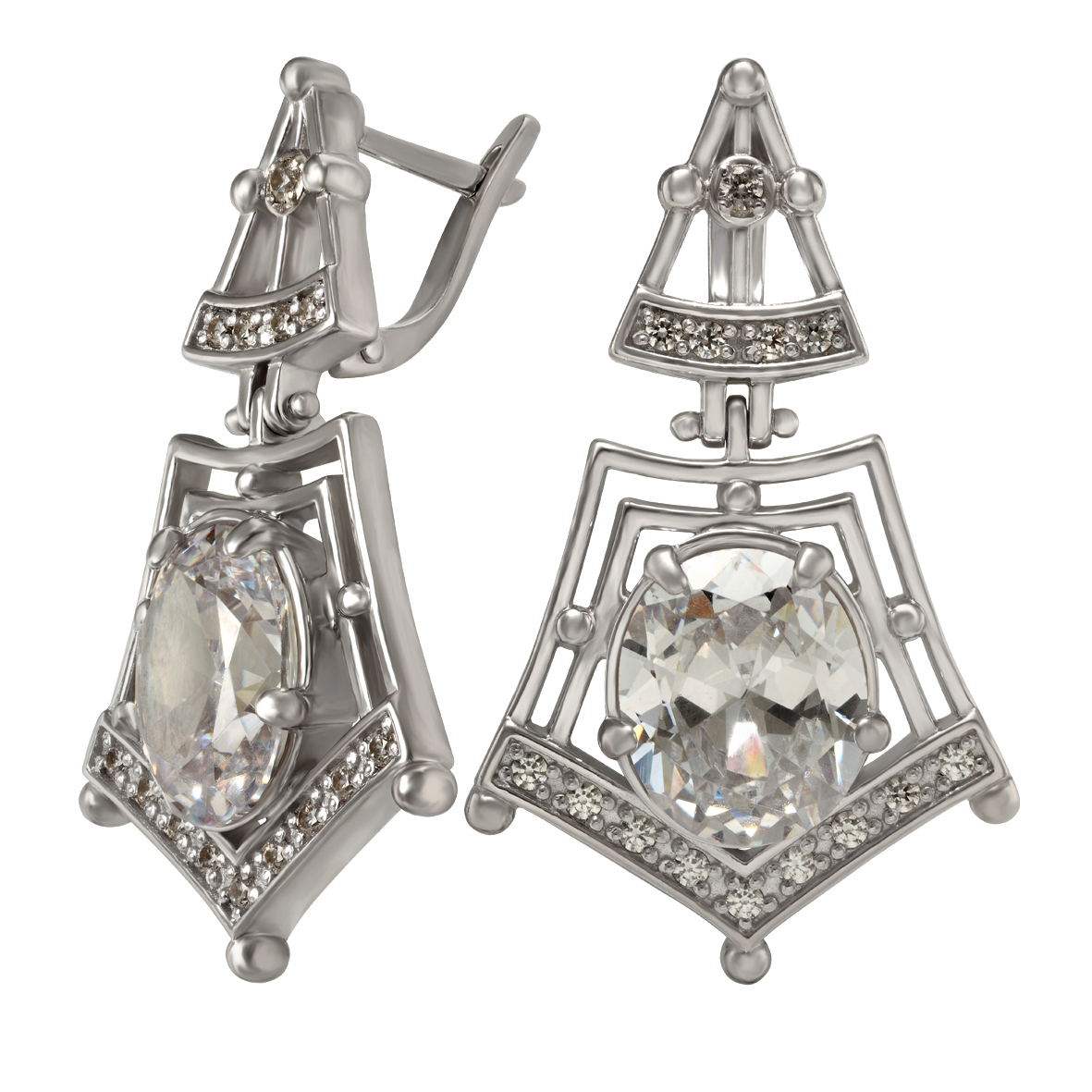 

Серебряные серьги с фианитами Tango Jewellery Company 430651С