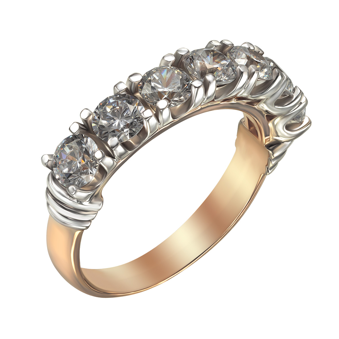 

Золотое кольцо с фианитами Tango Jewellery Company 350028 размер 17.5