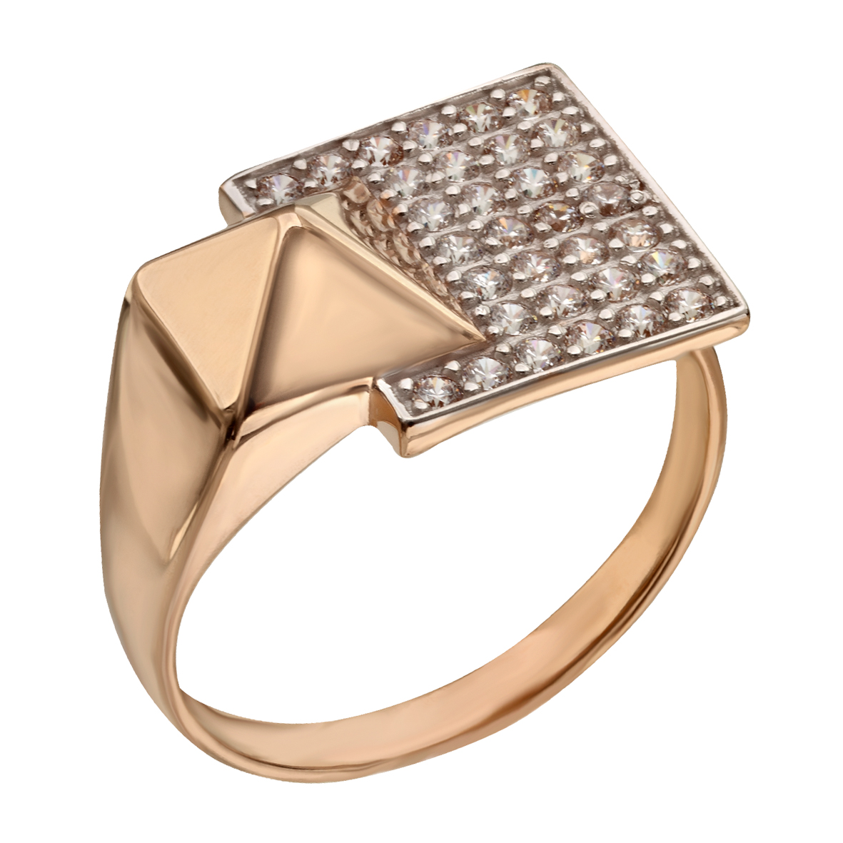 

Золотое кольцо с фианитами Tango Jewellery Company 380519 размер 18
