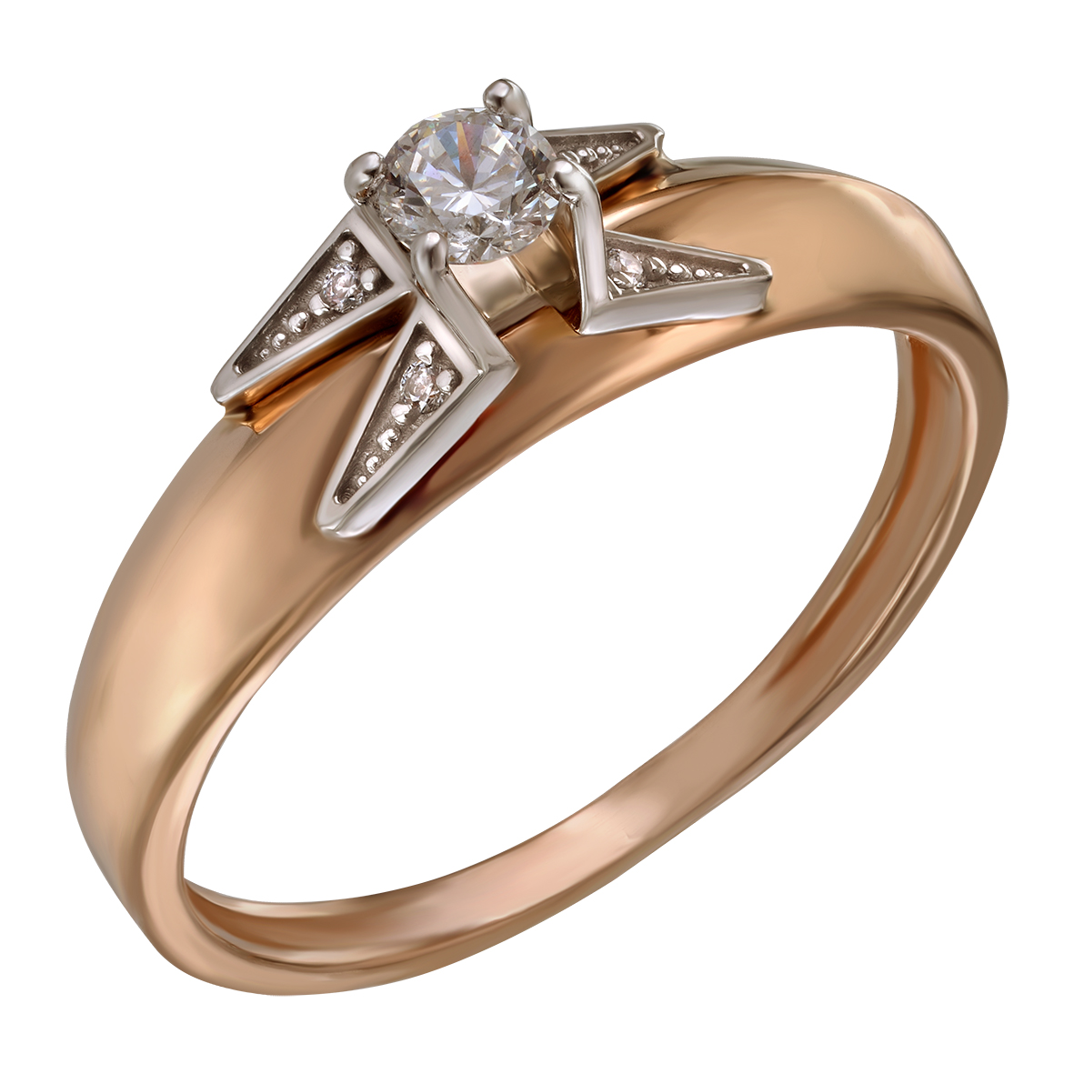 

Золотое кольцо с фианитом Tango Jewellery Company 350059 размер 17.5