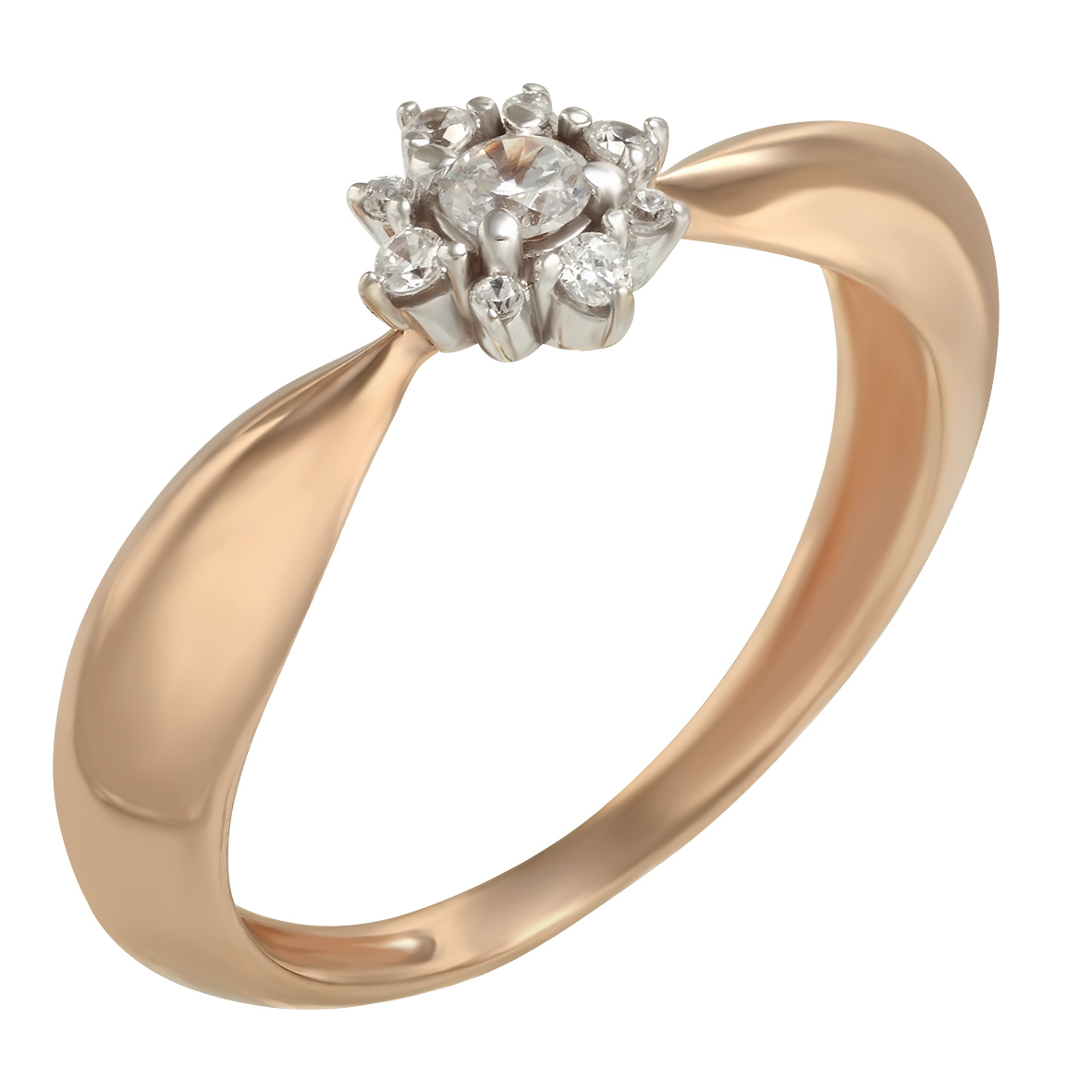 

Золотое кольцо с фианитами Tango Jewellery Company 330050 размер 18