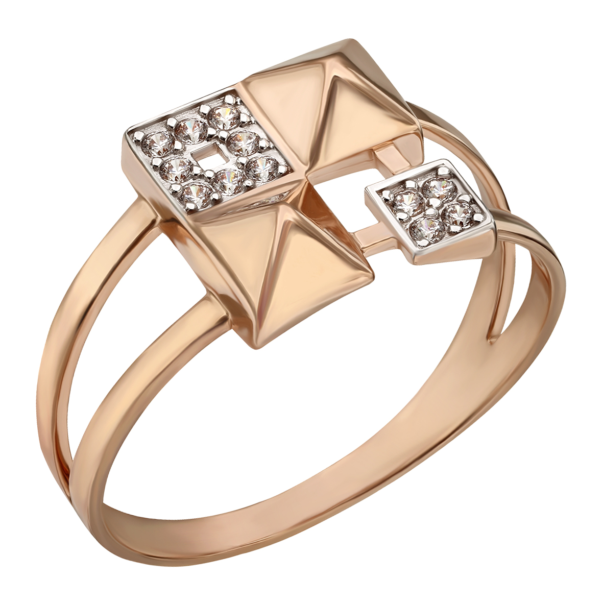 

Золотое кольцо с фианитами Tango Jewellery Company 380532 размер 17