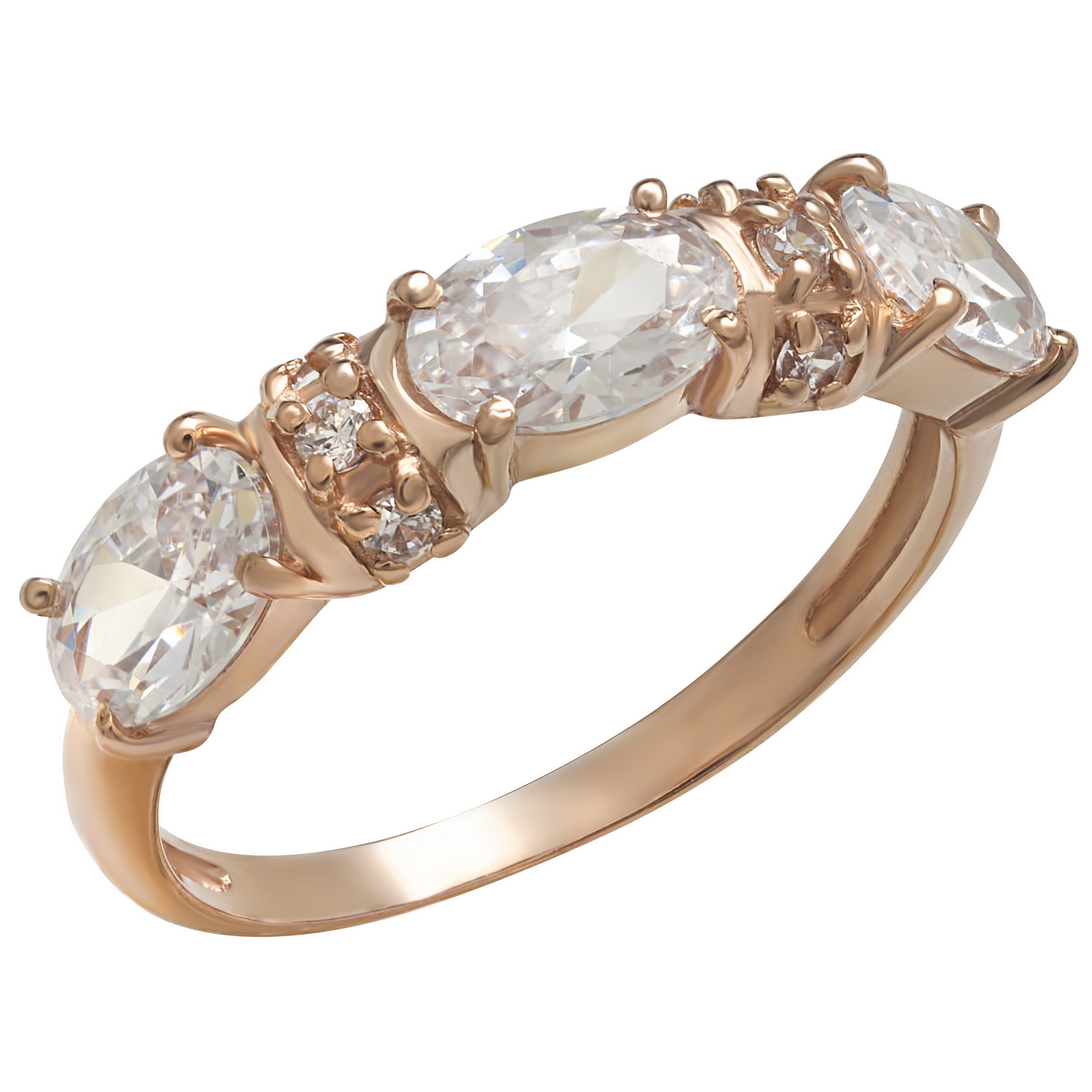 

Золотое кольцо с фианитами Tango Jewellery Company 380177 размер 19
