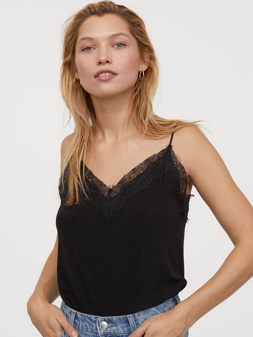 

Топ H&M 0795440-1  Черный, Топ H&M 0795440-1 L Черный