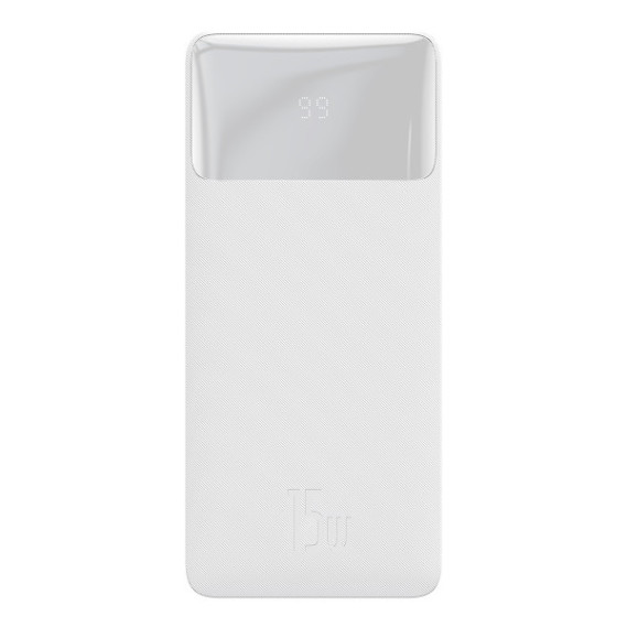 

Портативное зарядное устройство Baseus Bipow Digital Display 15W 30000mAh (Белый)