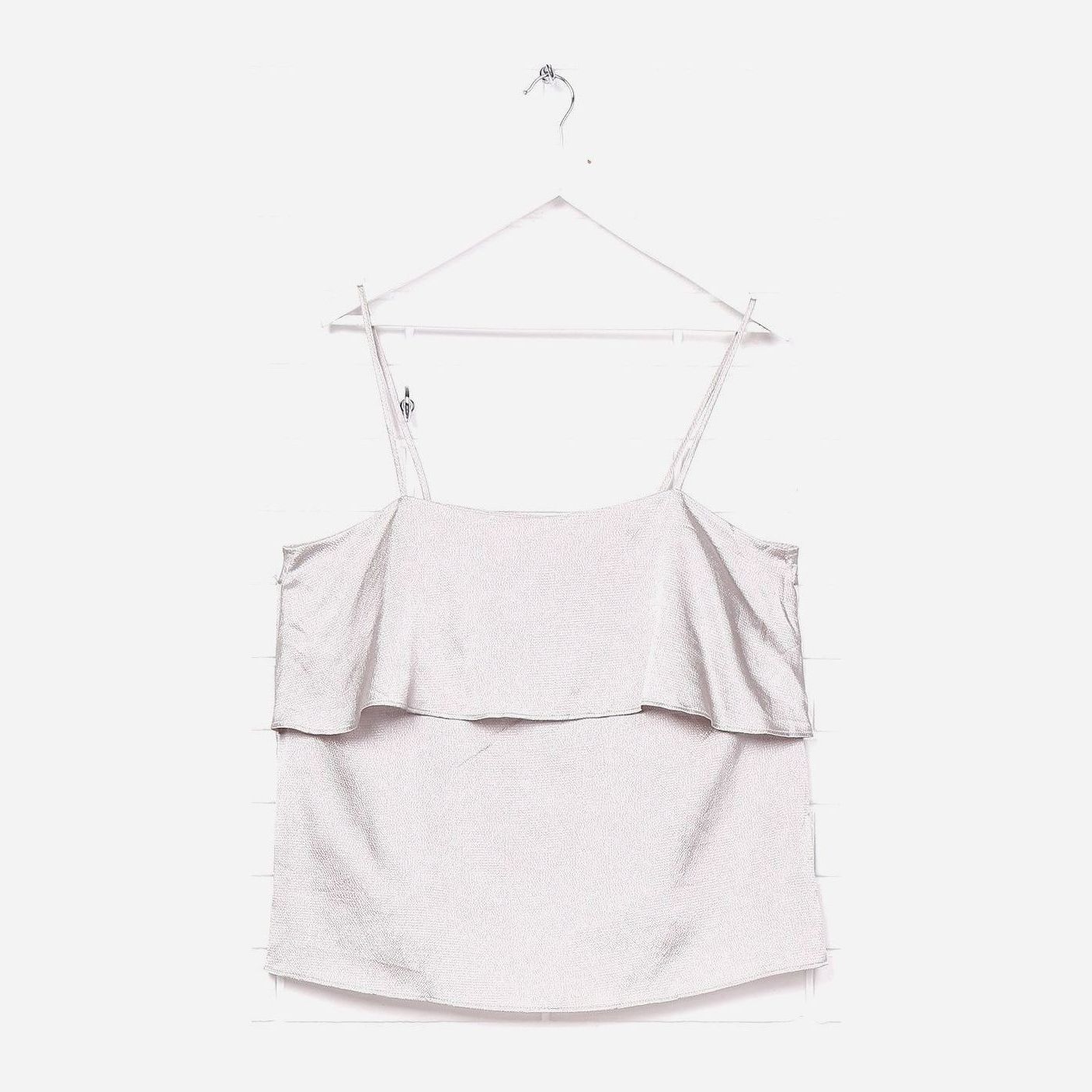 

Топ H&M 0526255_01  Серебристый, Топ H&M 0526255_01 42 Серебристый